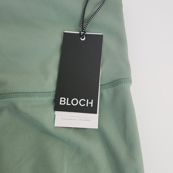 Bloch Green Elastic‎ Waist 3/4 Leggings Pants Women's SZ M - NWT - Picture 4 of 10